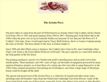 Tablet Screenshot of jericho-press.com